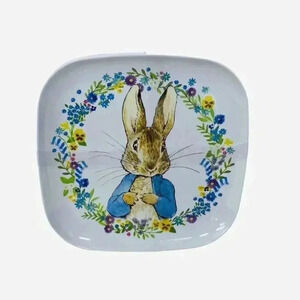 World of Beatrix Potter & Peter Rabbit Set of 4 Melamine Dinner Plates Easter